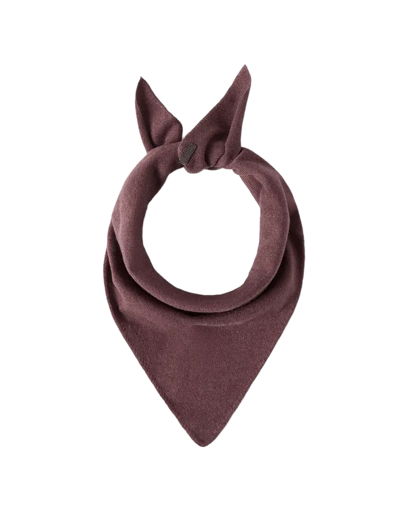Cashmere foulard with monili