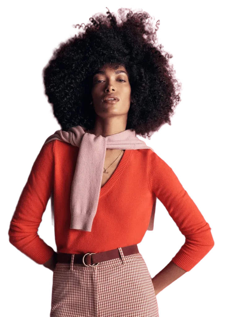 Elsie Cashmere V Neck Sweater