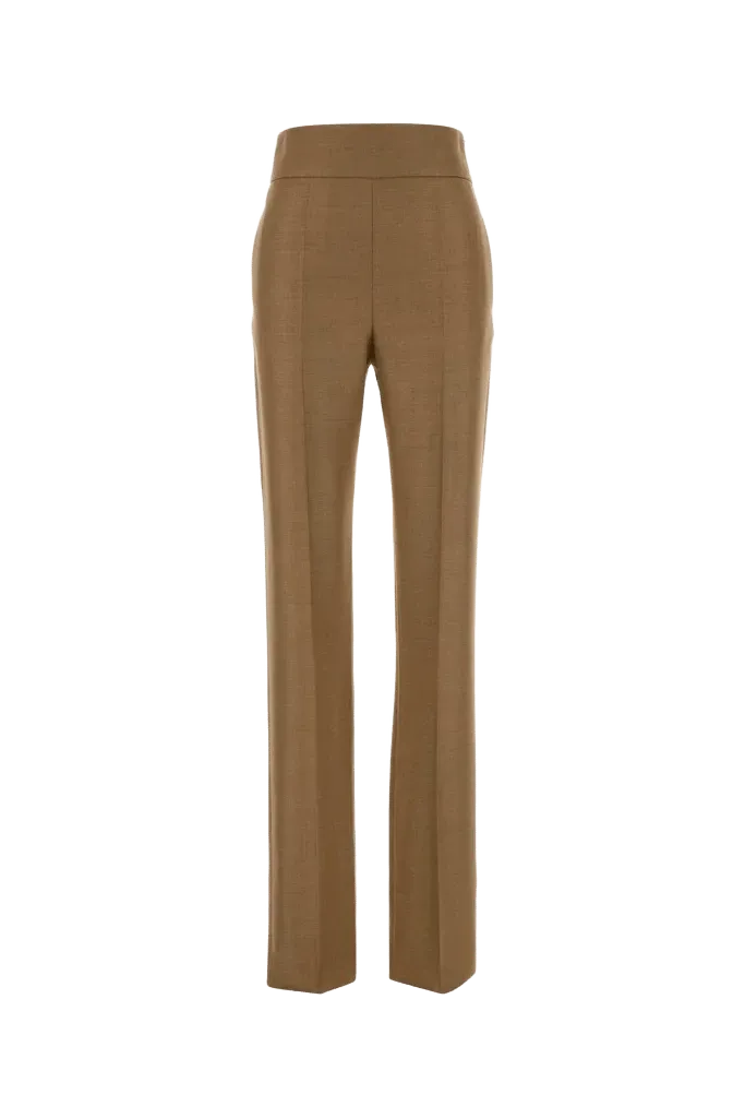 Valentino Garavani Solid Trousers — Beige