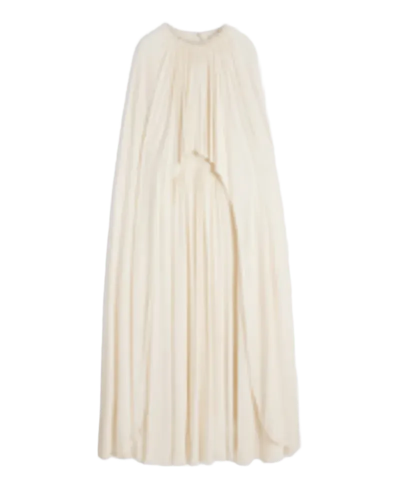 Schiaparelli Ruched Cape Dress