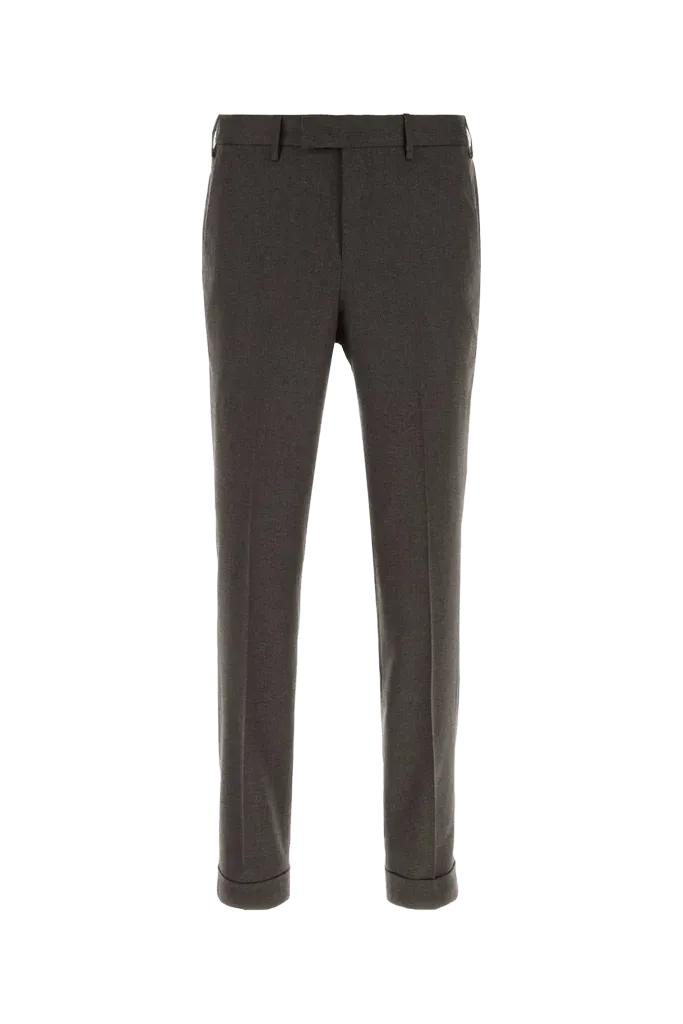 Pt Torino Stretch Wool Trousers — Brown