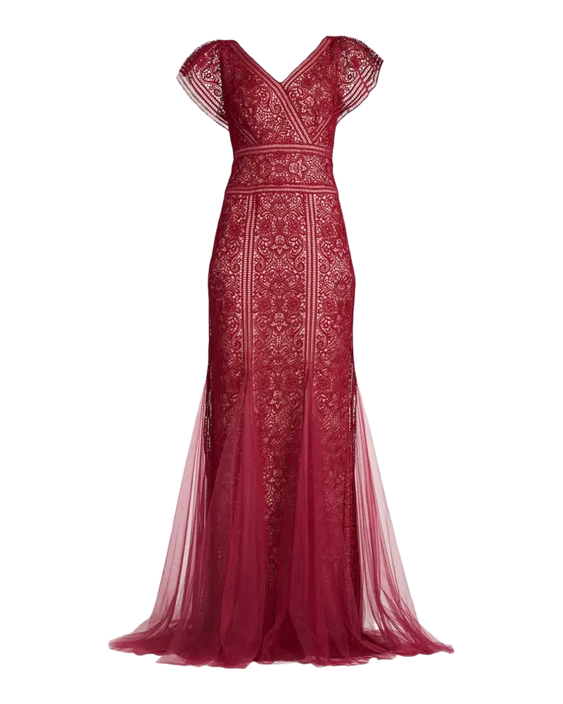 Embroidered Lace Gown