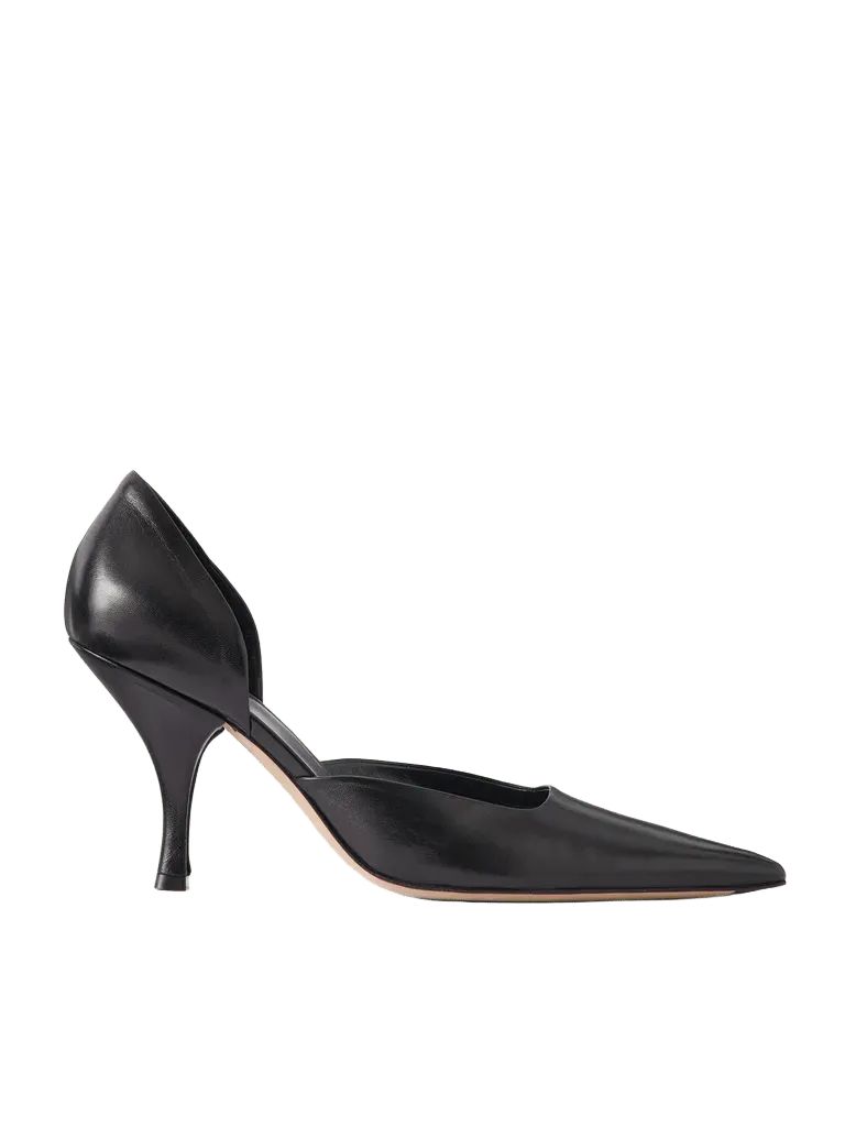 Delfine D'Orsay 85 leather pumps