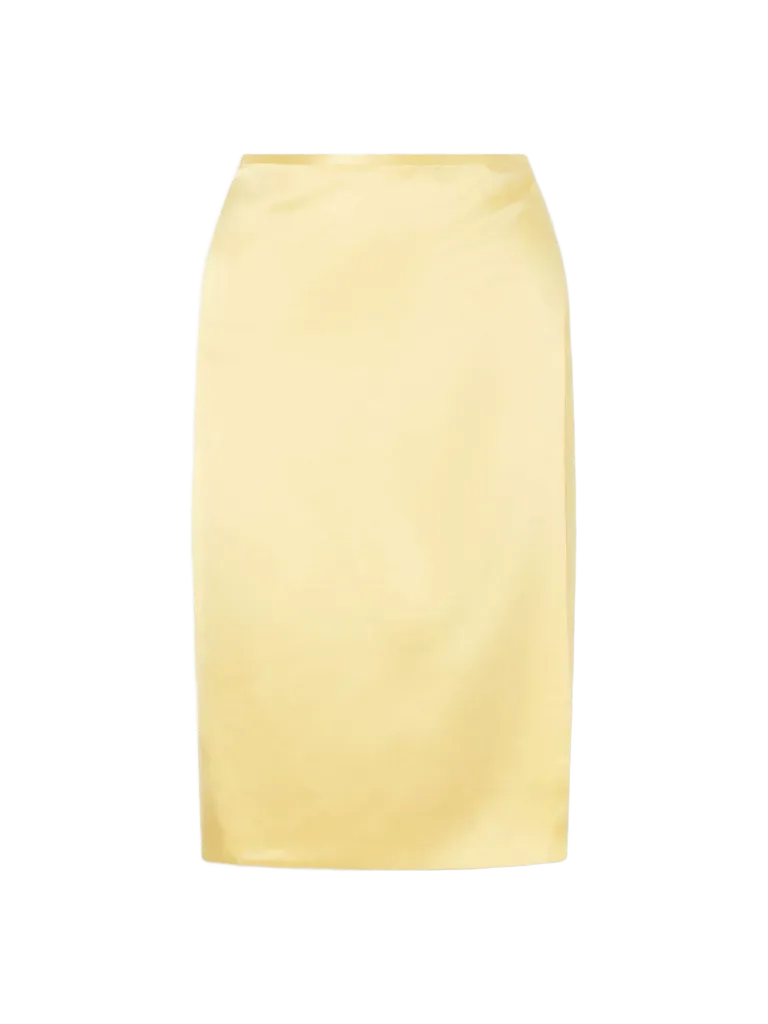 Rixa satin wrap midi skirt