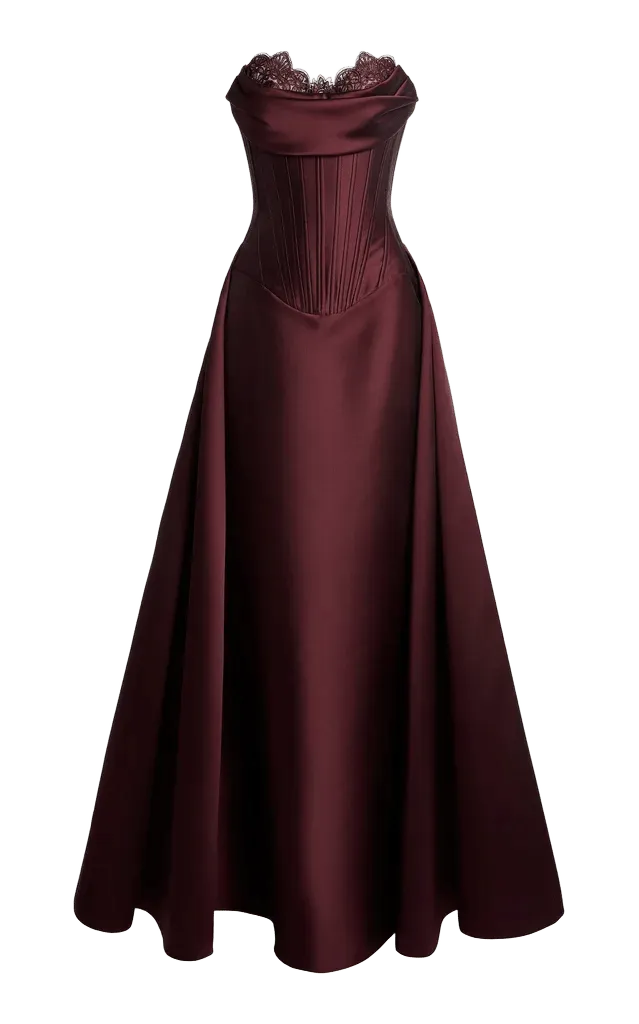 Mikado Corseted Gown