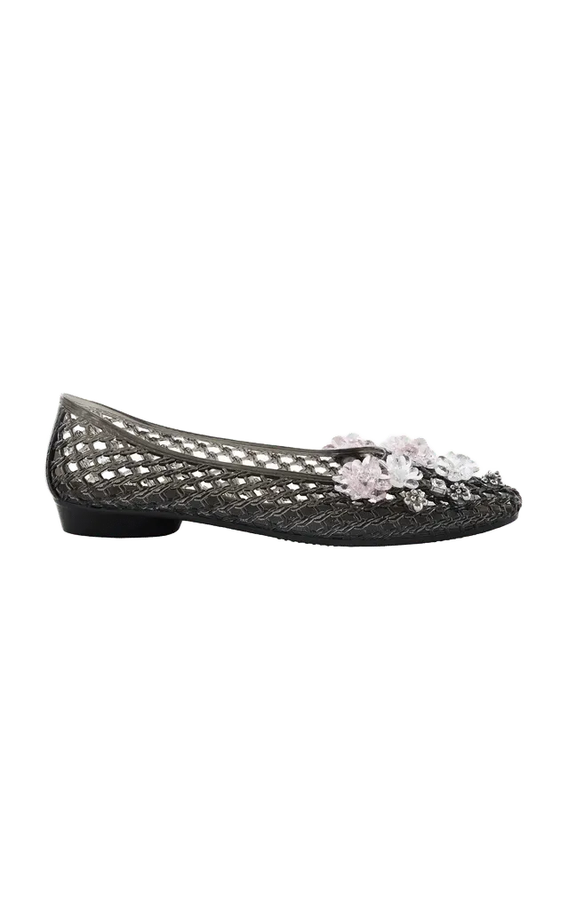 Shimmer Embellished Jelly Shoes