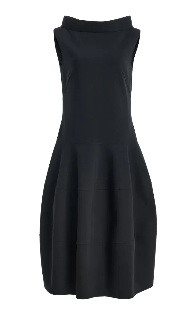 Bubble Cotton-Blend Midi Dress