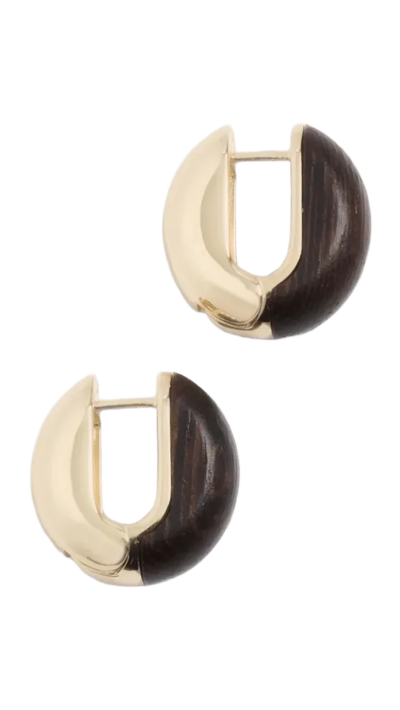 The Simple Wood Chubbie Earrings