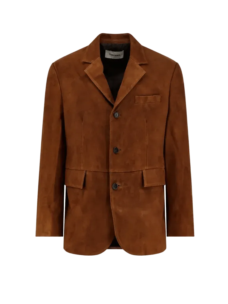 Tonywack Suede Blazer — Brown