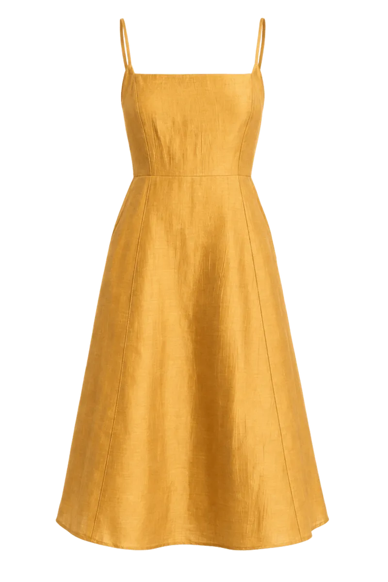Golden Spice Meredith Midi Dress