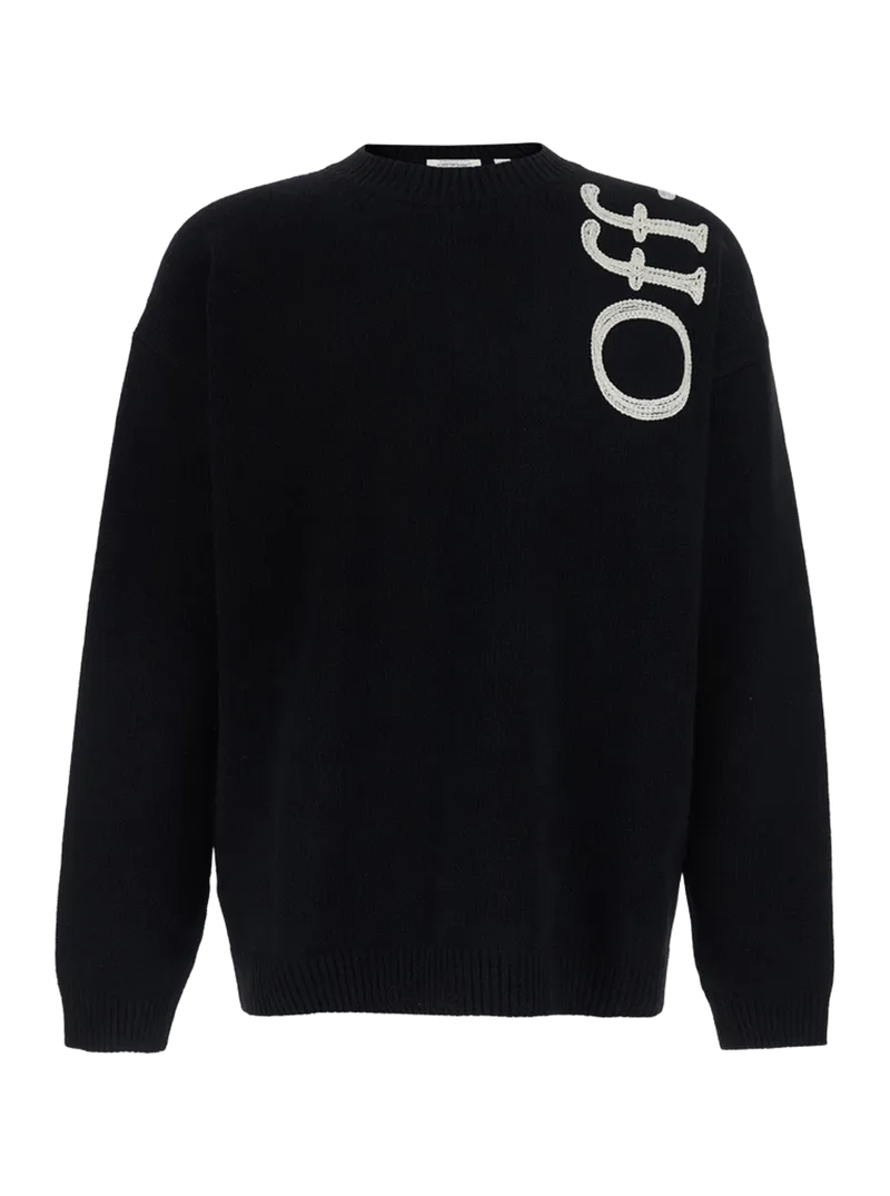 Off-White Vertical Bookish Logo T-Shirt — Black