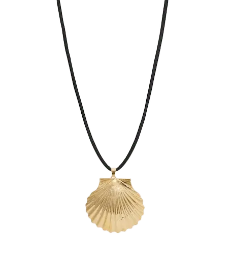 18kt gold-plated pendant necklace