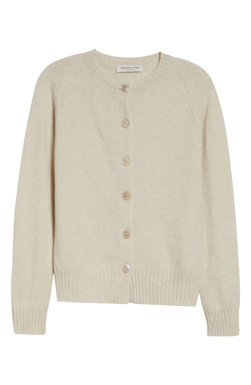 Blyth Lambswool Crewneck Cardigan
