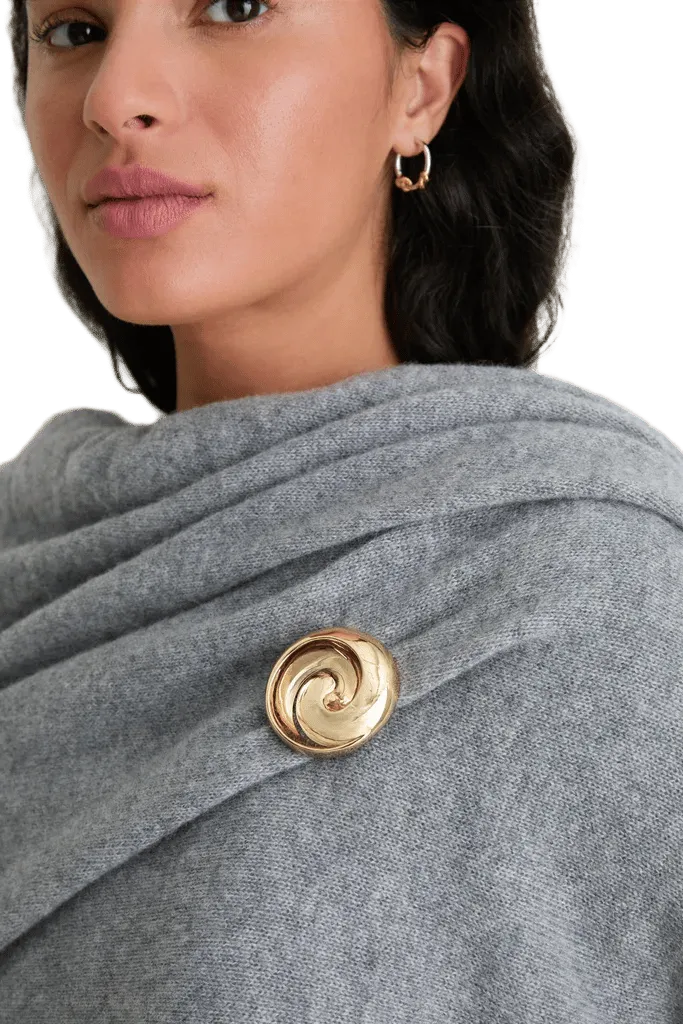 High Polish Gold Renzo Brooch
