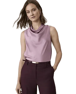 Draped Cowl Neck Top