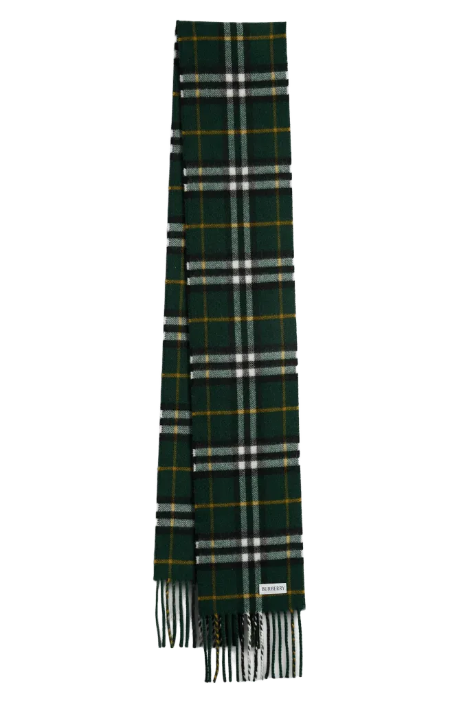 Medium Check Cashmere Scarf
