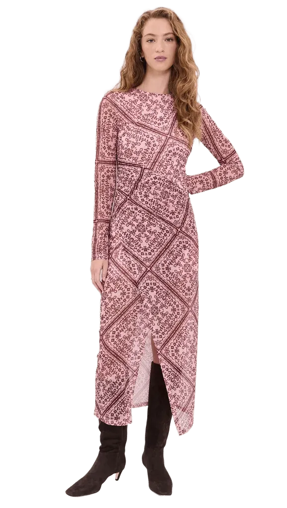 Jolene Mesh Midi Dress