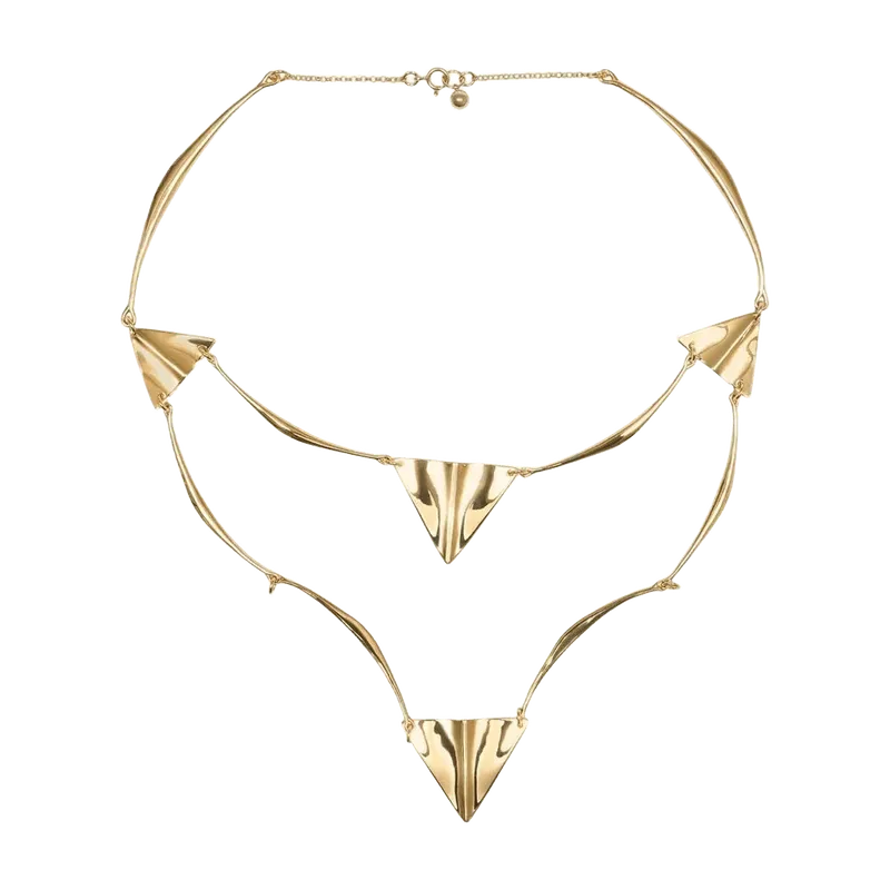 Isabel Marant Geometric Metal Necklace — Gold