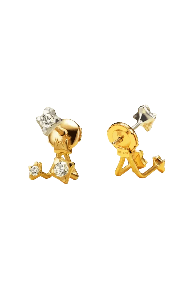 Hanabi Triple Studs Ear Jacket