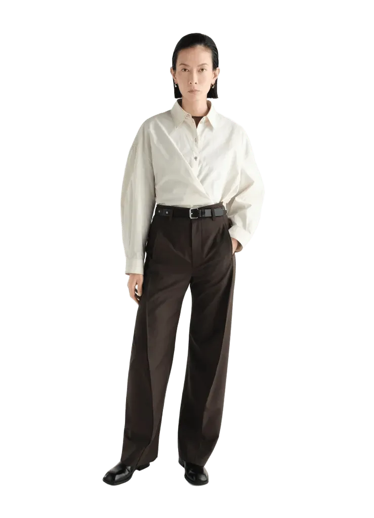 BAGGY PANTS IN TROPICAL WOOL BLEND