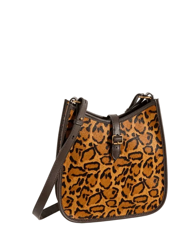 Nadine Calf Hair Saddle Bag