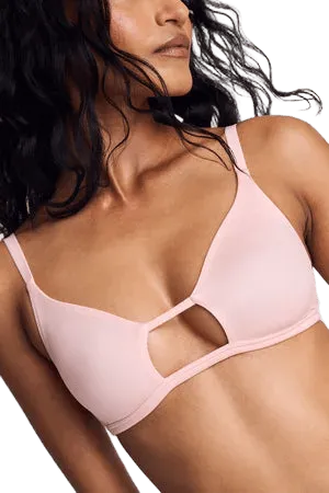 Glacé Cutout Bra in Shell