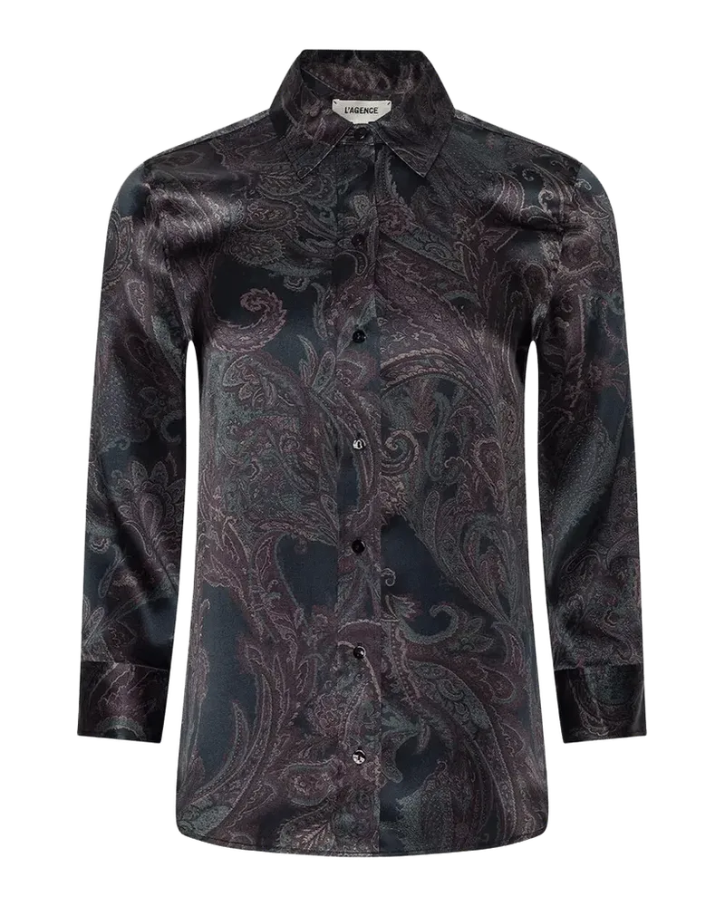 Dani Paisley Silk 3/4 Sleeve Blouse