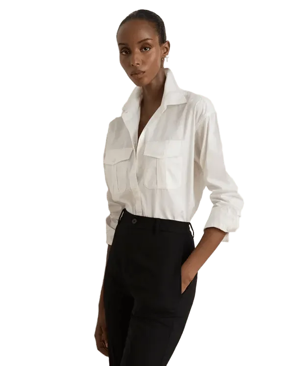 Relaxed Fit Cotton Broadcloth Shirt