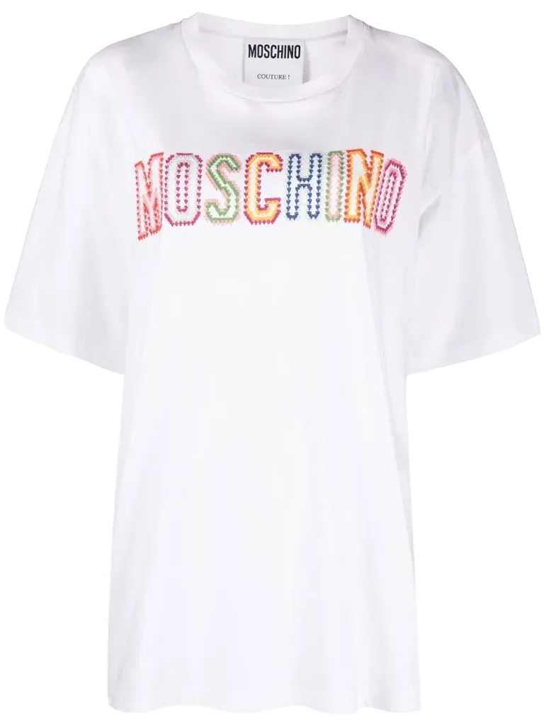 Moschino embroidered-logo T-shirt