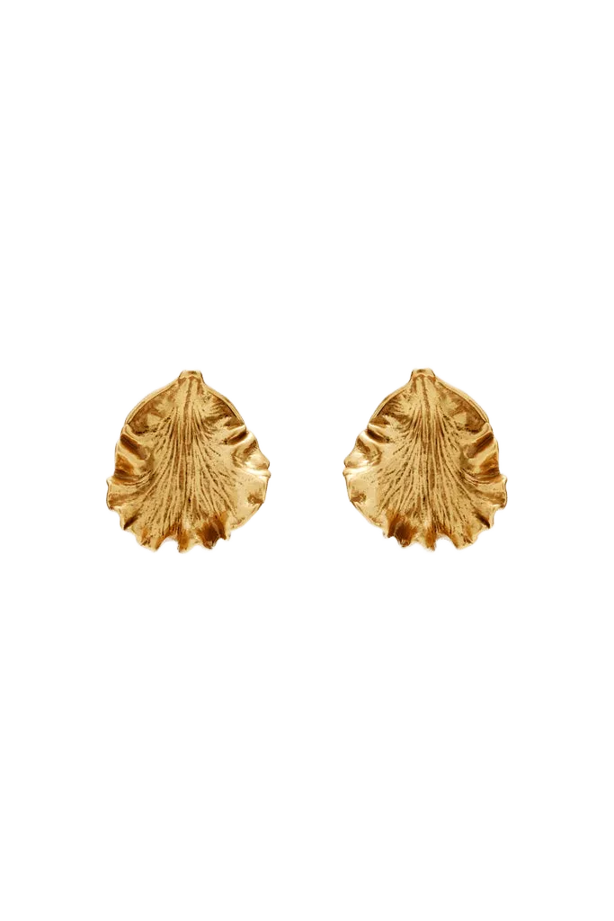 IRIS LEAF EARRING