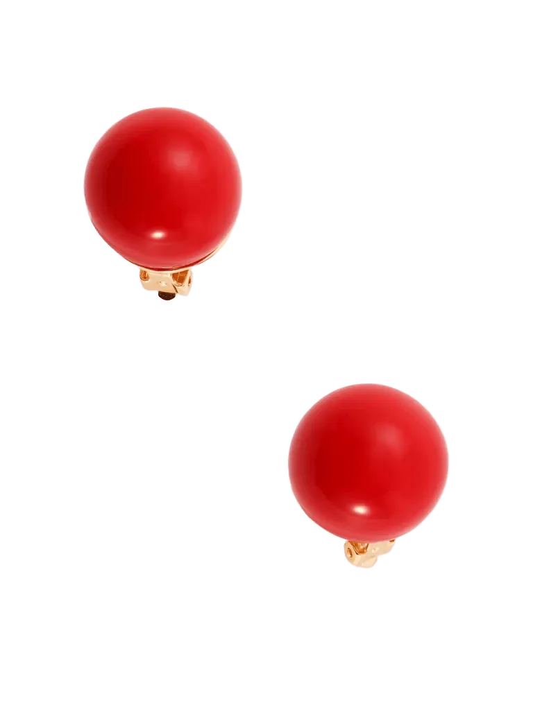 Resin and gold-tone earrings