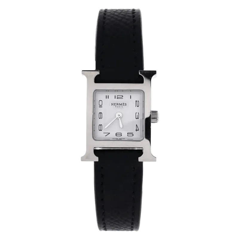 Heure H Quartz Watch Stainless Steel and Leather 17