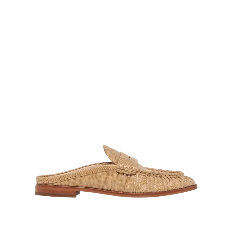 BETZY LOAFERS LATTE EMBOSSED SUEDE