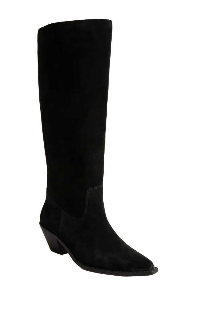 Black Suede Willa Boots