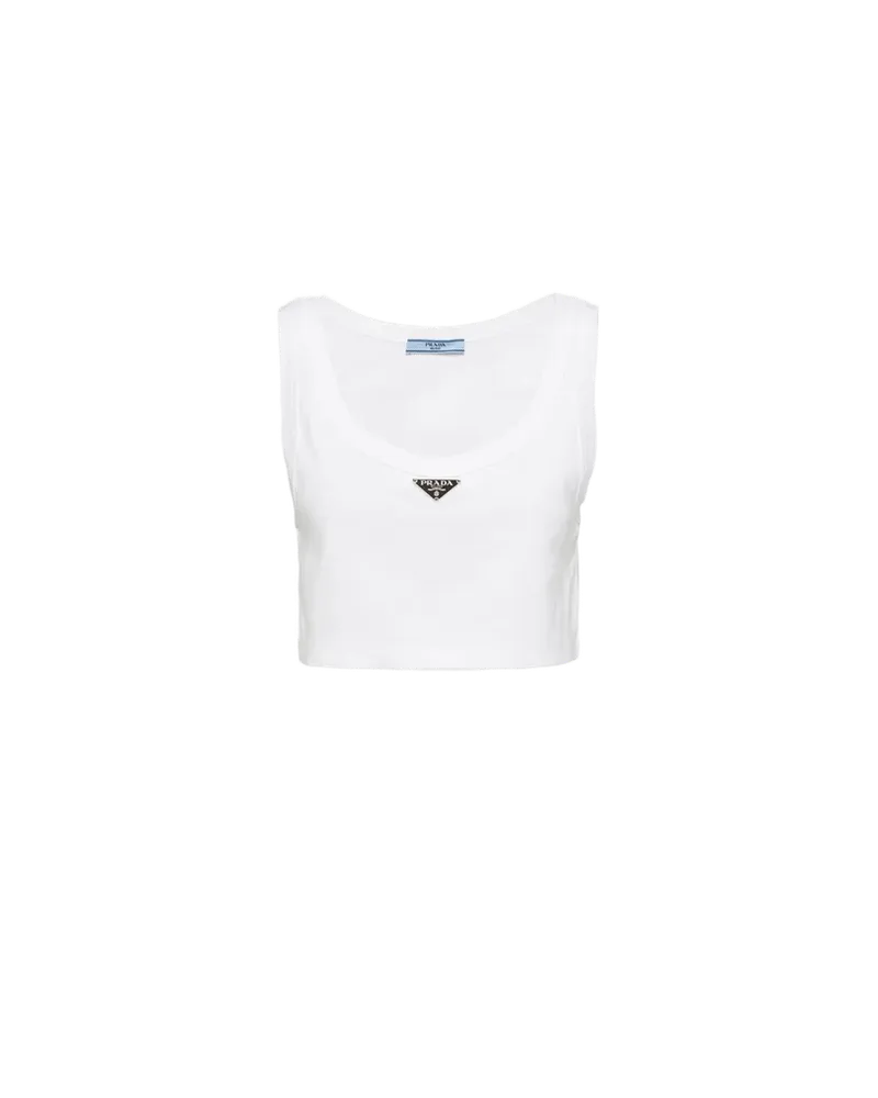 Jersey cropped top