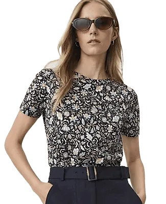 Weekend Floral Crew Neck Tee