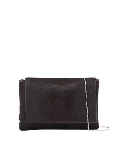 Zeina calf hair crossbody bag