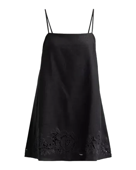 Asymmetric Pinstripe Cotton Midi Skirt