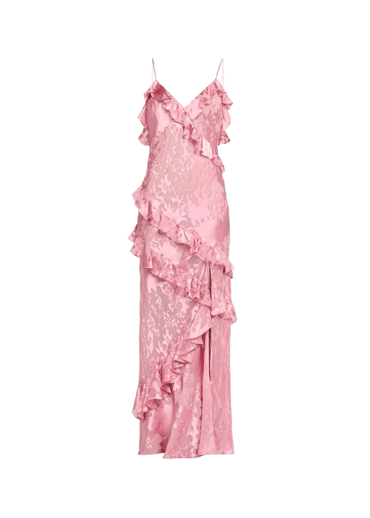 Dean Floral Silk Maxi Dress