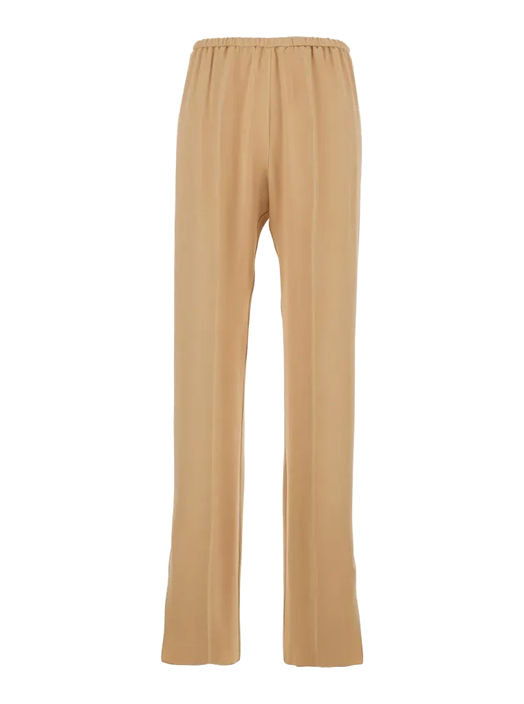 Forte Forte Acetate Blend Trousers — Beige