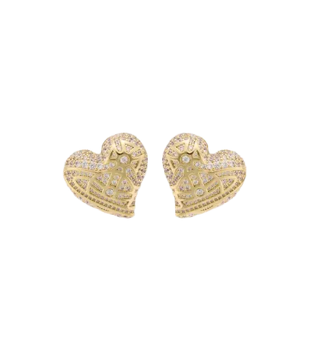 Evangeline crystal-embellished earrings