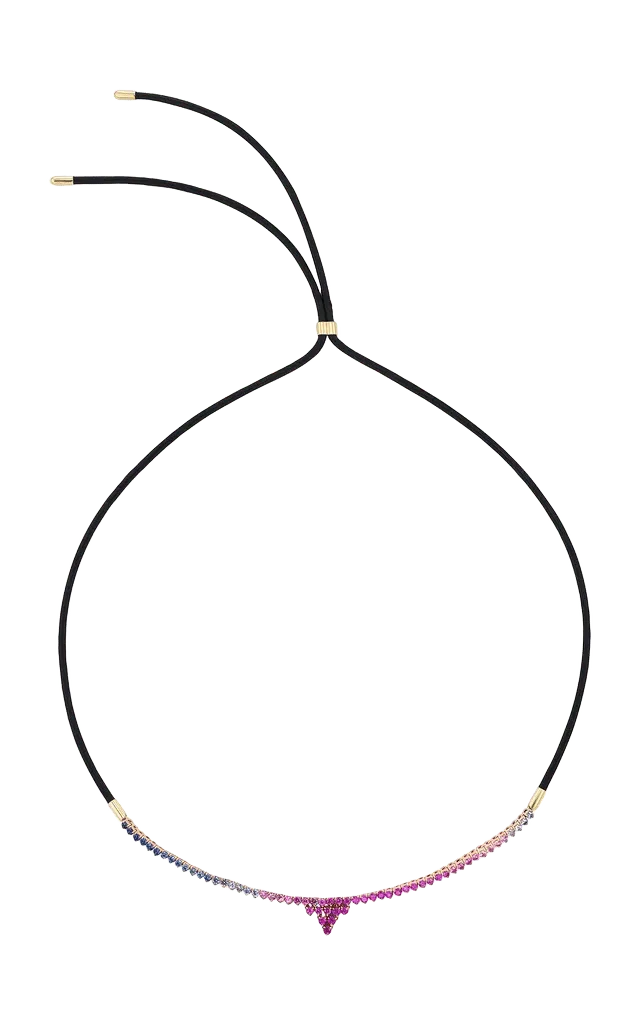 18k Yellow Gold Baby Shark Tooth Necklace, Melrose