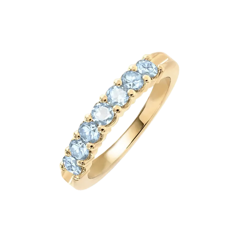 Rosecliff Luxe Nantucket Blue Topaz Stackable Ring