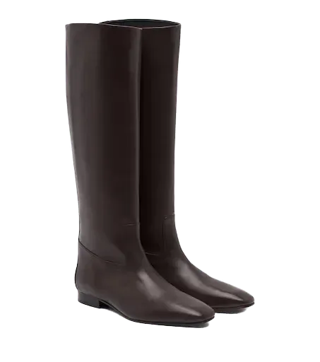 Ride leather knee-high boots