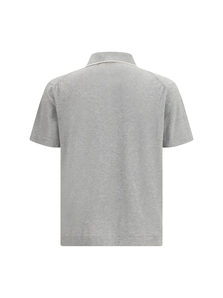 Cruna Levante Polo Shirt — Gray