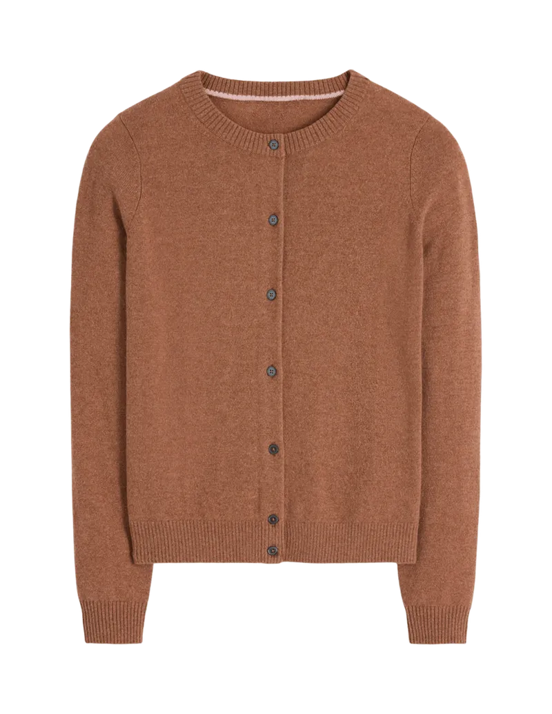 Elsie Cashmere Crew Cardigan