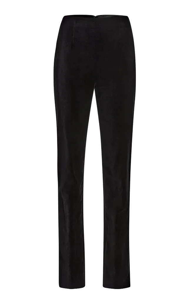 Ryden Velvet Straight-Leg Pants