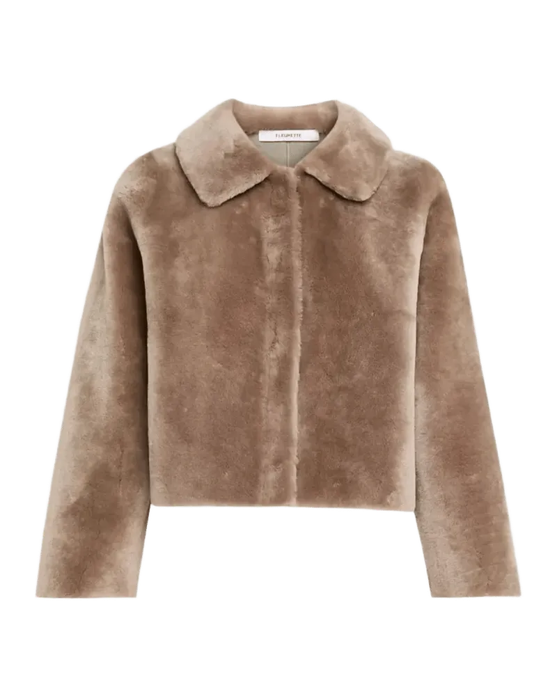 Odette Reversible Cropped Shearling Jacket