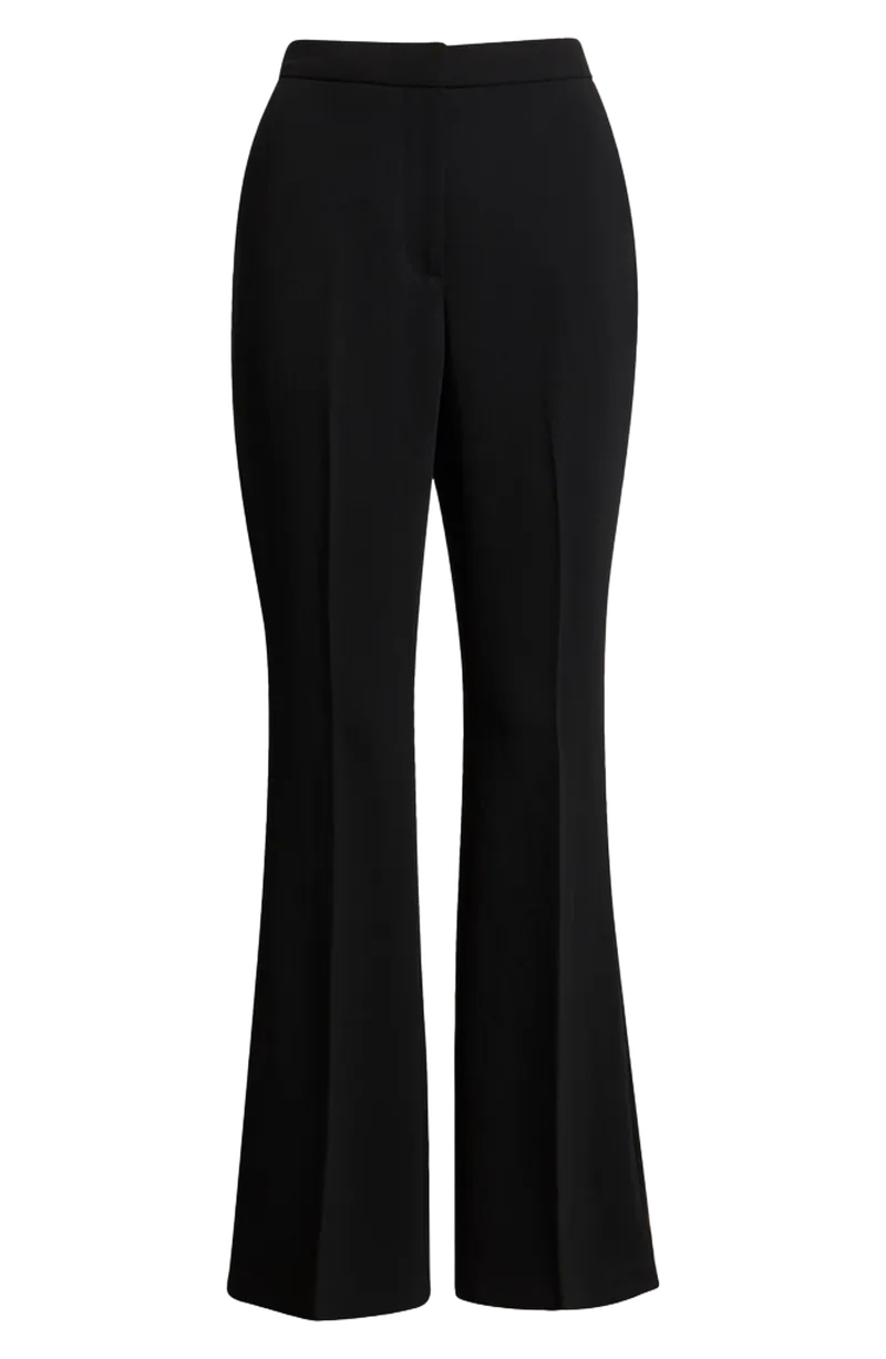 Curator Crepe Flare Leg Trousers