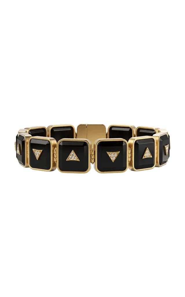 14k Yellow Gold Nova Stacker Bracelet
